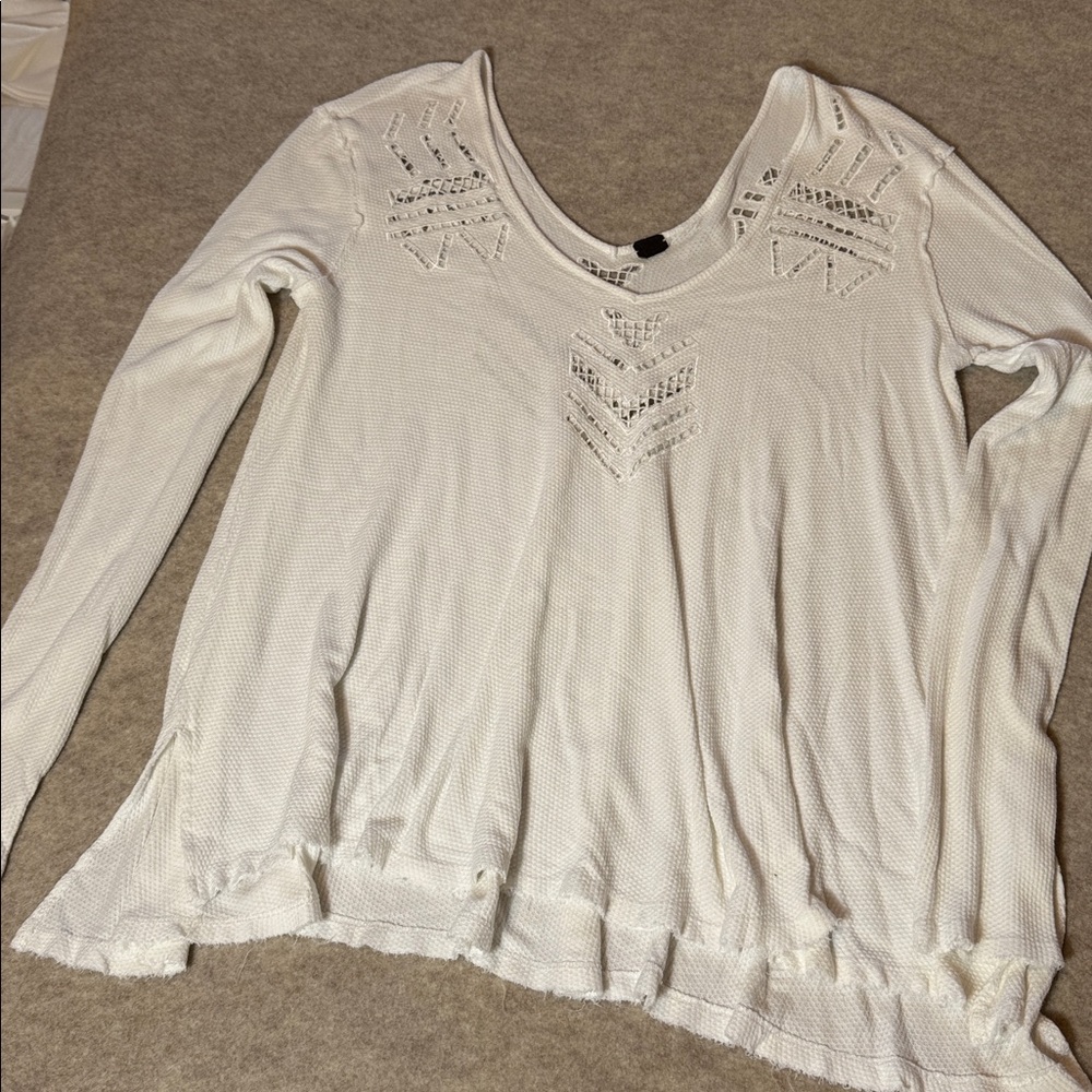 WE‎ THE FREE Free People Oversized Boho Knit Tunic Sweater Top M - Picture 2 of 6